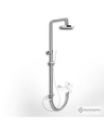 Ρυθμιζόμενη Κολώνα Ντους με κεφαλή Φ20 για σύνδεση μεΜπαταρία Λουτρού, Chrome 51400R-100
