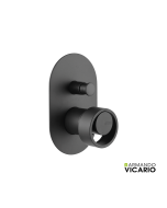 Μίκτης Εντοιχισμού 2 Εξόδων Halo Vicario Black Matt 515050D-400