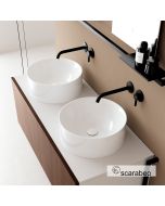 Νιπτήρας Πορσελάνης Skinny Φ40 h.15 Scarabeo White 5407-300
