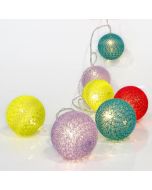 ΣΕΙΡΑ, 10 LED 5mm, ΧΡΩΜΑΤΙΣΤΕΣ ΒΑΜΒΑΚΕΡΕΣ ΜΠΑΛΕΣ 6cm, ΜΠΑΤΑΡΙΑΣ 3xAA, ΔΙΑΦΑΝΟ PVC ΚΑΛΩΔΙΟ, ΘΕΡΜΟ ΛΕΥΚΟ LED ΑΝΑ 15cm, ΠΡΟΕΚΤΑΣΗ ΠΑΡΟΧΗΣ 50cm, IP20 Eurolamp 600-11123