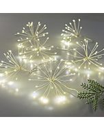 ΜΠΟΥΚΕΤΑΚΙΑ 120 MINI LED, ΜΕ ΜΕΤΑΣΧΗΜΑΤΙΣΤΗ, 6 ΜΠΟΥΚΕΤΑ x 20 LED, ΑΣΗΜΙ ΧΑΛΚΟΣ, ΘΕΡΜΟ ΛΕΥΚΟ LED, ΑΠΟΣΤΑΣΗ ΜΠΟΥΚΕΤΩΝ 30cm, ΠΡΟΕΚΤΑΣΗ ΠΑΡΟΧΗΣ 3m, IP44 Eurolamp 600-11449