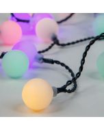 ΣΕΙΡΑ, 80 RGB LED 3mm, ΛΕΥΚΕΣ ΜΠΑΛΕΣ Φ2cm, 31V ΜΕΤΑΣΧΗΜΑΤΙΣΤΗ, 4 ΕΠΕΚΤΑΣΕΙΣ ΕΩΣ 3 ΣΕΤ, ΠΡΑΣΙΝΟ PVC ΚΑΛΩΔΙΟ, RGB LED ΑΝΑ 10cm, ΠΡΟΕΚΤΑΣΗ ΠΑΡΟΧΗΣ 3m, IP44 Eurolamp 600-11913