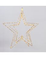 XMAS ΦΩΤΙΖΟΜΕΝΟ ΤΡΙΠΛΟ ΑΣΤΕΡΙ 60cm 150 MINI LED 4.5V ΜΕΤΑΣΧΗΜΑΤΙΣΤΗ TIMER ΣΑΜΠΑΝΙ ΜΕΤΑΛΛΙΚΟΣ ΣΚΕΛΕΤΟΣ ΑΣΗΜΙ ΧΑΛKINO KAΛΩΔIO ΘΕΡΜΟ ΛΕΥΚΟ LED & ΘΕΡΜΟ ΛΕΥΚΟ FLASH LED ΠΑΡΟΧΗ 3m IP44 Eurolamp 600-22608