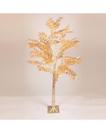 ΧΡΥΣΟ ΔΕΝΤΡΟ ΜΕ ΠΛΑΤΥ ΦΥΛΛΟ 1,5m, 4,5V ΜΕΤΑΣΧΗΜΑΤΙΣΤΗ, 110 ΘΕΡΜΑ ΛΕΥΚΑ MINI LED, ΠΡΟΕΚΤΑΣΗ ΠΑΡΟΧΗΣ 3m, IP44 Eurolamp 600-30589