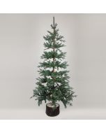 ΔΕΝΤΡΟ ΔΑΝΙΑ, PE KAI PVC, ΜΕ ΞΥΛΙΝΟ ΚΟΡΜΟ ΣΤΗ ΒΑΣΗ, 210cm Eurolamp 600-30643