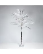 ΑΣΗΜΙ ΔΕΝΤΡΟ ΦΤΕΡΗ 2,1m, ΜΕΤΑΣΧΗΜΑΤΙΣΤΗΣ, 180 ΘΕΡΜΑ ΛΕΥΚΑ MINI LED, ΠΡΟΕΚΤΑΣΗ ΠΑΡΟΧΗΣ 3m, IP44 Eurolamp 600-30728