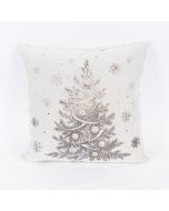 ΜΑΞΙΛΑΡΙ ΜΠΕΖ, ΜΕ ΜΕΤΑΛΛΙΚΟ ΤΥΠΩΜΑ ΔΕΝΤΡΑΚΙ, 45x45cm Eurolamp 600-46027