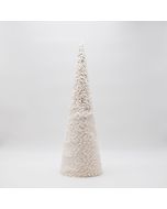 ΔΕΝΤΡΟ ΚΩΝΟΣ ΜΕ ΛΕΥΚΟ ΓΟΥΝΑΚΙ ΚΑΙ ΓΚΛΙΤΕΡ, 52cm Eurolamp 600-46636