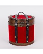 ΞΥΛΙΝΗ ΚΑΠΕΛΙΕΡΑ, ΚΟΚΚΙΝΟ ΒΕΛΟΥΔΟ, 25.5x24.5cm Eurolamp 600-46878