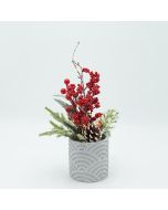 ΚΑΣΠΩ ΜΕ ΧΡΙΣΤΟΥΓΕΝΝΙΑΤΙΚΗ ΔΙΑΚΟΣΜΙΣΗ, ΧΙΟΝΙΣΜΕΝΟ, ΦΩΤΙΖΟΜΕΝΟ, 10x35cm Eurolamp 600-47333