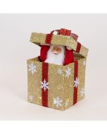 ΔΩΡΑΚΙ ΜΗΧΑΝΙΚΟ ΜΕ ΑΝΟΙΓΟΜΕΝΟ ΚΑΠΑΚΙ ΑΦΗΣ, ΜΟΥΣΙΚΗ, ΚΙΝΗΣΗ ΚΑΙ ΦΩΣ, ΧΡΥΣΟ, ΜΠΑΤΑΡΙΑΣ, 25x25cm Eurolamp 600-47438