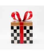 ΜΕΤΑΛΛΙΚΟ ΔΩΡΑΚΙ, ΜΑΥΡΟ ΚΑΡΟ ΜΕ ΚΟΚΚΙΝΟ, 25.5cm Eurolamp 600-47988