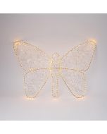 XMAS ΦΩΤΙΖΟΜΕΝΗ ΠΕΤΑΛΟΥΔΑ 98cm 24V ΜΕΤΑΣΧΗΜΑΤΙΣΤΗ ΧΡΟΝΟΔΙΑΚΟΠΤΗ ΑΣΗΜΙ ΧΑΛΚΙΝΟ ΚΑΛΩΔΙΟ 380 ΣΚΟΥΡΟ ΘΕΡΜΟ ΛΕΥΚΟ & 320+60 FLASH ΘΕΡΜΟ ΛΕΥΚΟ LED ΠΑΡΟΧΗ 5m IP44 Eurolamp 600-48165