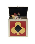 ΜΕΤΑΛΛΙΚΟ ΚΟΥΤΙ ME ΚΛΟΟΥΝ 20x20x20cm Eurolamp 600-48287
