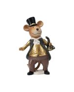ΠΟΝΤΙΚΟΥΛΗΣ ΧΡΥΣΟ ΚΑΦΕ ΜΕ ΤΡΟΜΠΕΤΑ ΠΟΛΥΡΕΖΙΝ 13x10.5x21.5cm Eurolamp 600-48639