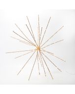 XMAS ΑΣΤΡΙΚΗ ΕΚΡΗΞΗ ΜΕ GLITTER 50cm 168 MINI LED ΜΕΤΑΣΧΗΜΑΤΙΣΤΗ ΜΠΡΟΝΖΕ ΜΕΤΑΛΛΙΚΟΣ ΣΚΕΛΕΤΟΣ ΜΠΡΟΝΖΕ ΧΑΛΚΙΝΟ ΚΑΛΩΔΙΟ ΘΕΡΜΟ ΛΕΥΚΟ LED ΠΑΡΟΧΗ 5m IP44 Eurolamp 600-48672