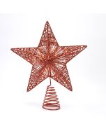 XMAS ΦΩΤΙΖΟΜΕΝΟ ΚΟΚΚΙΝΟ ΑΣΤΕΡΙ 26x6x30cm 20 MINI LED ΜΠΑΤΑΡΙΑΣ 2AA ΧΡΟΝΟΔΙΑΚΟΠΤΗΣ ΚΟΚΚΙΝΟ ΧΑΛΚΙΝΟ ΚΑΛΩΔΙΟ ΘEPMO ΛEYKO LED ΠΑΡΟΧΗ 30cm IP20 Eurolamp 600-48718