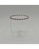 ΓΥΑΛΙΝΟ ΠΟΤΗΡΙ ΜΕ CANDY ΣΧΕΔΙΟ ΣΕΤ 2ΤΜΧ 8x8x8cm Eurolamp 600-48859