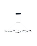 InLight Κρεμαστό φωτιστικό LED 40W 3CCT by switch on base σε μαύρο χρώμα D:120cm 6085-BL