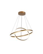 Κρεμαστό φωτιστικό LED 58W 3CCT by switch on base D:60cm 6095-B-Golden