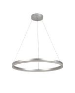 Κρεμαστό φωτιστικό LED 45W 3CCT by switch on base  D:60cm 6095-C-Silver