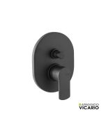 Μίκτης Εντοιχισμού 2 Εξόδων Glam Vicario Black Matt 610050D-400