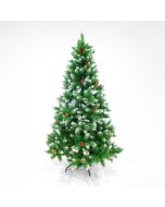 ΔΕΝΤΡΟ ΕΛΑΤΟ ΧΙΟΝΙΣΜΕΝΟ ΜΕ BERRY, 180cm Eurolamp 620-22171