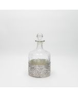 ΚΑΡΑΦΑ ΓΥΑΛΙΝΗ - ΜΕΤΑΛΛΙΚΗ ΑΣΗΜΙ 13x26cm Eurolamp 752-10528