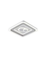 ΠΛΑΦΟΝΙΕΡΑ ΜΕΤΑΛΛΟ-ΠΛΑΣΤΙΚΟ LED 60W 4680Lm 3CCT(3000-4000-6000K) Φ490X50mm ΛΕΥΚΟ ARTE ILLUMINA MOTIVO Eurolamp 144-51036