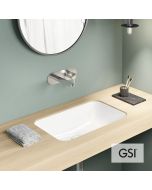 Νιπτήρας Πορσελάνης Pura Υποκαθήμενος50x35 GSI White 7247-300