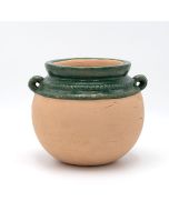 ΠΥΘΑΡΙ ΚΕΡΑΜΙΚΟ ΠΡΑΣΙΝΟ-ΜΠΕΖ 25.5x23.5x21.5cm Eurolamp 819-00496
