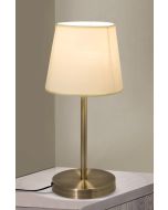 Λαμπατέρ 19xH42cm 1xE27 Κορμός Μπρονζέ-Αμπαζούρ Υφασμάτινο Homelighting Dora 77-2122