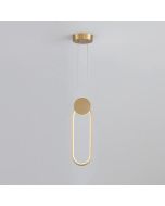 Φωτιστικό Κρεμαστό 20xH100cm Χρυσαφί Led 3CCT 3000-4000-6500K 19w Homelighting Ria 77-50493