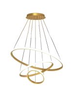 SE LED 60  DAMITA GOLD PENDANT 60x40x20cm 57W 3CCT WITH MEMORY IP20 2 YEARS WARRANTY A2 HOMELIGHTING 77-50604