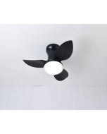 SE LED F65 ADAM BLACK FAN 25W SMART WITH CONTROL 65x65x20cm 3000k-6500k 85-265V 2 YEARS WARRANT HOMELIGHTING 77-50626