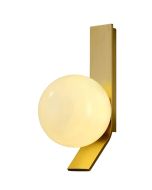 SE21-GM-15 KELIA WALL LAMP BRASS AND OPAL E14 12x15x22cm IP20 220V 2 YEARS WARRANTY Ε2 HOMELIGHTING 77-50647