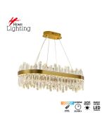 SE LED 80 SOLINA RECTANGLE  GOLD  80*35cm 3CCT 3000-6500K  REMOTE CONTROL  2 YEARS WARRANTY HOMELIGHTING 77-51196