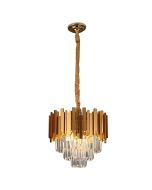 SE21-14-5 IMPERIAL CASCADE GOLD Φ40*31-120cm  E14*5   2 YEARS WARRANTY HOMELIGHTING 77-51204
