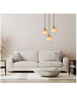 SE21-BR-10-3BL-SH3  MAGNUM BRONZE Brown Shade Pendant+ HOMELIGHTING 77-8743