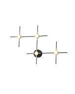 ΠΛΑΦΟΝΙΕΡΑ 14W 840Lm 3000K 39X60X5 ΜΑΥΡΟ-ΧΡΥΣΟ ARTE ILLUMINA STELA Eurolamp 144-18111