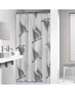 Birds 180x200 black κουρτίνα μπάνιου υφασμάτινη Sealskin  800141