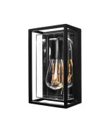 it-Lighting Zar Outdoor Wall Lamp Black 1xE27 D:100x145x245mm 80205614