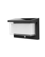 it-Lighting Juniper LED 8W 3000K Solar Wall Light in Black Color D:222x163x91mm 80206711S