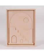 ΔΙΑΚΟΣΜΗΤΙΚΟ ΤΟΙΧΟΥ ΞΥΛΙΝΟ ΣΠΙΤΙ ΜΠΕΖ 40x3x50.8cm Eurolamp 812-40003