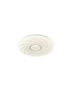 ΠΛΑΦΟΝΙΕΡΑ ΜΕΤΑΛΛΟ-ΠΛΑΣΤΙΚΟ LED 60W 5580Lm 3CCT(3000-4000-6500K) Φ480X75mm ΛΕΥΚΟ ARTE ILLUMINA TRIANO Eurolamp 144-51039