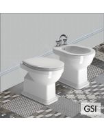 Λεκάνη Υψηλής Πίεσης Κατωστόμια CLASSIC/54 με κάλυμμα Soft Close MS87C White, GSI White 871000C-300