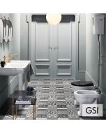 Λεκάνη Υψηλής Πίεσης Πισωστόμια CLASSIC με καζανάκι και κάλυμμα Soft Close MS87C Black, GSI White 871100HNC-300