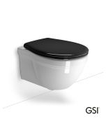 Λεκάνη Κρεμαστή CLASSIC/55 με κάλυμμα Soft Close MS87C Black, GSI White 871200NC-300