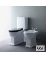 Λεκάνη Χαμηλής Πίεσης Πισωστόμια CLASSIC με κάλυμμα Soft Close MS87C Black, GSI White 871700NC-300