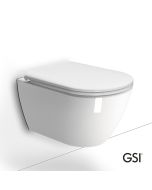 Λεκάνη Κρεμαστή Pura/50 Swirlflush με κάλυμμα Slim Soft Close MS99C, GSI White 881600C-300